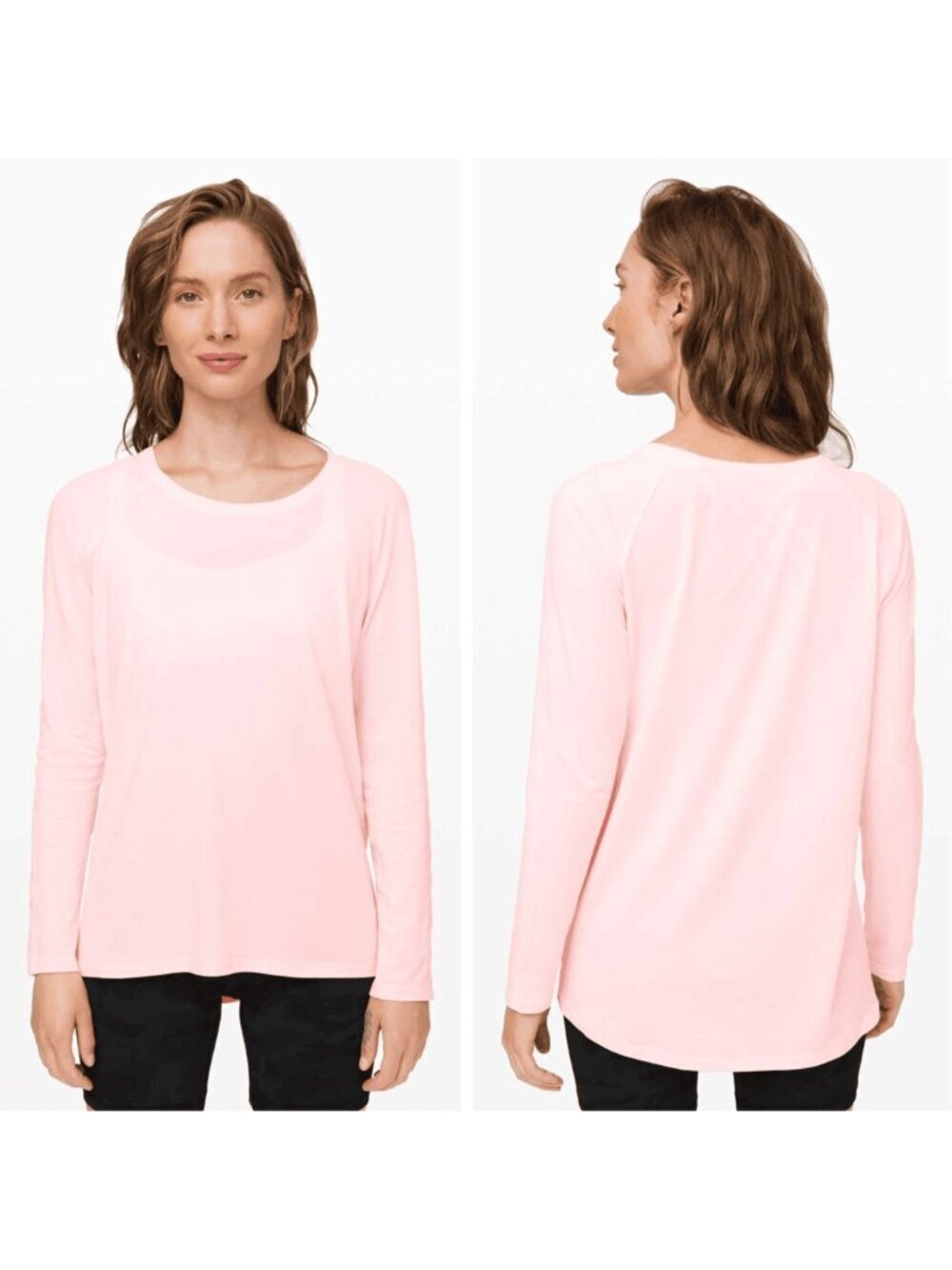 Lululemon Emerald Long Sleeve Powdered Rose